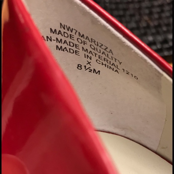 NEW NINE WEST PATENT Sz8.5M HEELS - Picture 7 of 8